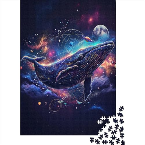 Starry Wal Puzzle 1000-teilige Schwer Puzzle Spielzeug Pädagogisches Spiel Impossible Herausforderung Spielzeug Für Erwachsene Und Kinder Ab 14 Jahren 1000pcs (75x50cm) von GTDKSUEVG
