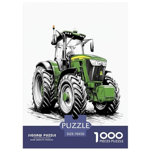 Traktor Puzzle 1000-teilige Schwer Puzzle Spielzeug Pädagogisches Spiel Impossible Herausforderung Spielzeug Für Erwachsene Und Kinder in Bewährter 70x50cm/1000pcs von GTDKSUEVG