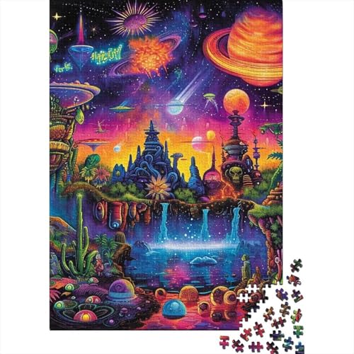 Traum Planet Puzzles 1000 Teile Schwer Puzzle Spielzeug Lernspiel Impossible Herausforderung Spielzeug Für Erwachsene Kinder 1000pcs (75x50cm) von GTDKSUEVG