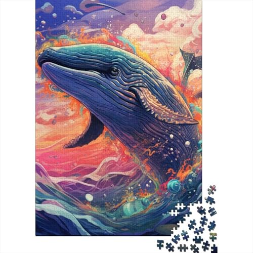 Wal Dance Colourful Art Puzzle 1000 Teile Schwer Puzzle Spielzeug Pädagogisches Spiel Impossible Herausforderung Spielzeug Für Erwachsene Und Kinder Ab 14 Jahren 1000pcs (75x50cm) von GTDKSUEVG