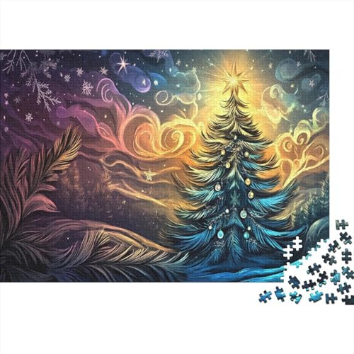 Weihnachtsbaum Puzzlespiel 1000 Teile Puzzle Für Erwachsene Und Kinder Ab 14 Jahren, Erwachsenen Puzzlespiel Puzzel 1000pcs (75x50cm) von GTDKSUEVG