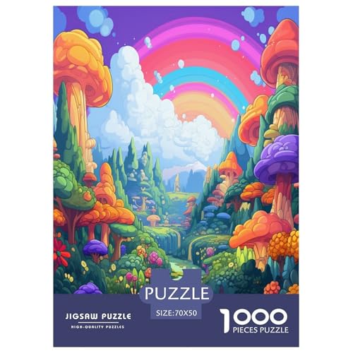 Wunderland Puzzles 1000 Teile Schwer Puzzle Spielzeug Pädagogisches Spiel Impossible Herausforderung Spielzeug Für Erwachsene Und Kinder in Bewährter 70x50cm/1000pcs von GTDKSUEVG