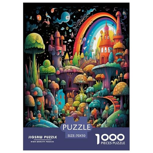 Wunderland Puzzles 1000 Teile Schwer Puzzle Spielzeug Pädagogisches Spiel Impossible Herausforderungsspielzeug Für Erwachsene Und Kinder in Bewährter 70x50cm/1000pcs von GTDKSUEVG