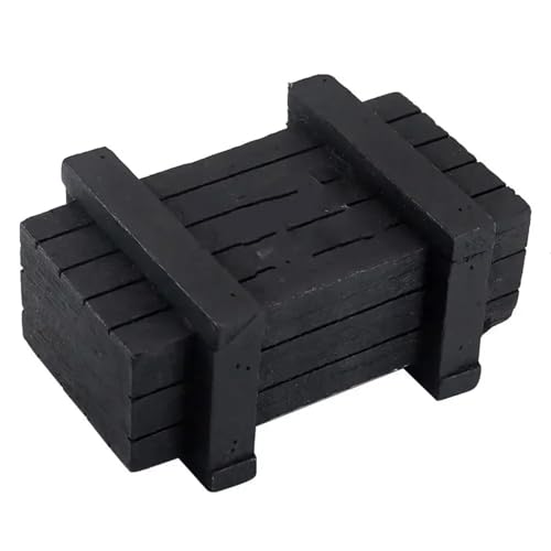 Für Axial Für SCX10 Für Traxxas Für TRX4 Für Trx6 D90 Für Rgt Für Yikong Für Redcat 1/10 Dekoratives Zubehör Achskasten Holzkiste RC Ersatzteile(Black) von GTFRUQAS