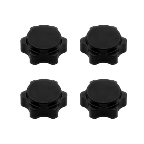 GTFRUQAS Für HSP Für Axial Für HPI Für Himoto 1/8 RC Auto Off-Road Truck Hop Für Up Teile 4 Stücke Aluminium Rad Sechskantmutter Feine Abdeckung 17mm RC Ersatzteile(Black) von GTFRUQAS