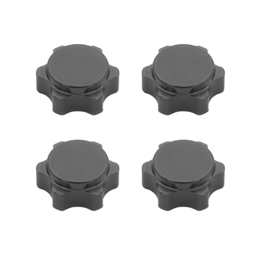GTFRUQAS Für HSP Für Axial Für HPI Für Himoto 1/8 RC Auto Off-Road Truck Hop Für Up Teile 4 Stücke Aluminium Rad Sechskantmutter Feine Abdeckung 17mm RC Ersatzteile(Dark Grey) von GTFRUQAS
