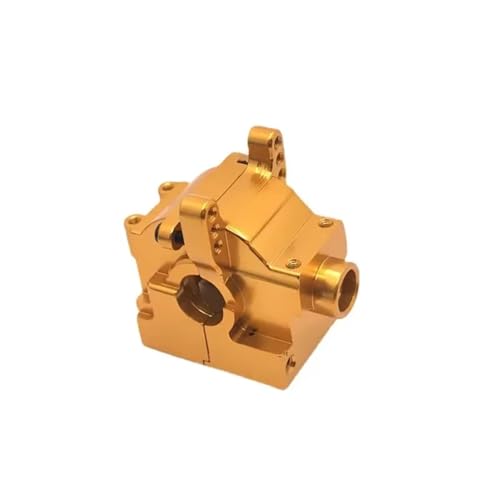 Für Jlb Für Racing Für Cheetah 1:10 Metall Rc Modell Getriebe Fall Shell Abdeckung 4wd LKW DIY Teile Rot Gelb Blau Für Silber RC Ersatzteile(Yellow) von GTFRUQAS