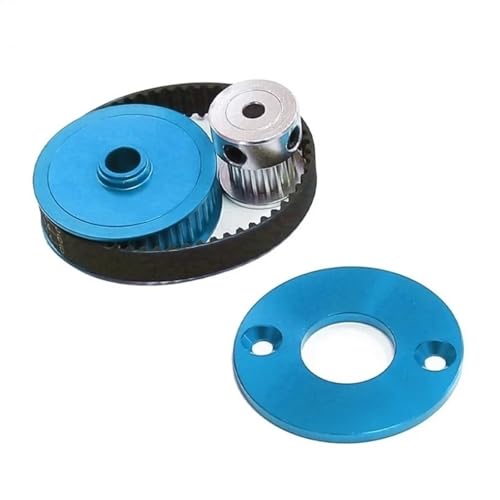 Für Tamiya Für TT02 1/10 RC Auto Geräuscharm Gürtel Stick 16T 40T Übertragung Getriebe System DIY Ändern Upgrade Teile RC Ersatzteile(Blue) von GTFRUQAS