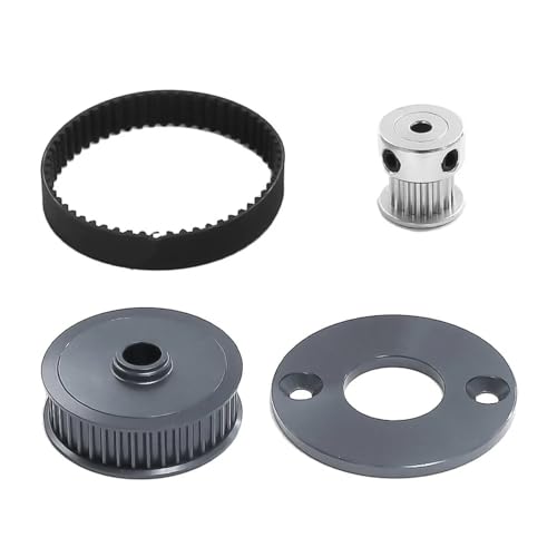 Für Tamiya Für TT02 1/10 RC Auto Geräuscharm Gürtel Stick 16T 40T Übertragung Getriebe System DIY Ändern Upgrade Teile RC Ersatzteile(Grey) von GTFRUQAS