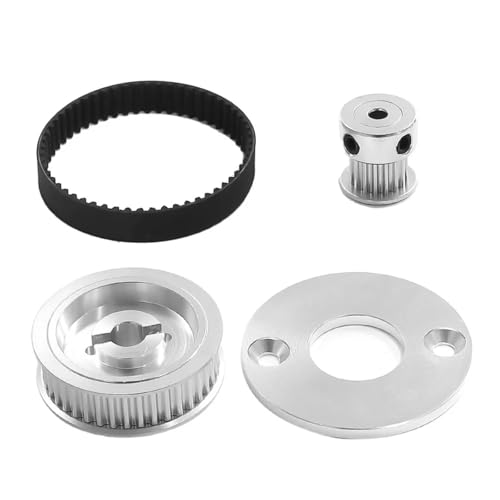 Für Tamiya Für TT02 1/10 RC Auto Geräuscharm Gürtel Stick 16T 40T Übertragung Getriebe System DIY Ändern Upgrade Teile RC Ersatzteile(Silver) von GTFRUQAS
