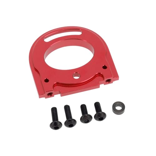 Für Tamiya Für TT02 1/10 RC Auto Upgrades Teile Zubehör Metall Motor Halterung RC Ersatzteile(Red) von GTFRUQAS