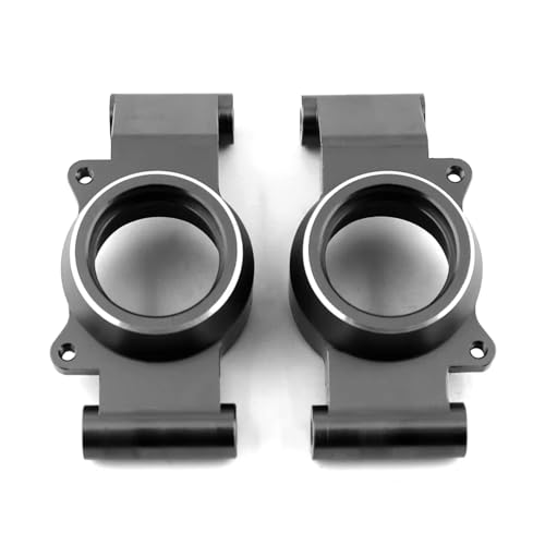 Für Traxxas Für X-Maxx 6S 8S 1/5 2 Stücke Metall Hinten Achsschenkel Hub Carrier RC Für Monster Truck Upgrade Teile Zubehör RC Ersatzteile(Black) von GTFRUQAS
