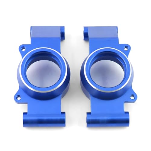 Für Traxxas Für X-Maxx 6S 8S 1/5 2 Stücke Metall Hinten Achsschenkel Hub Carrier RC Für Monster Truck Upgrade Teile Zubehör RC Ersatzteile(Blue) von GTFRUQAS