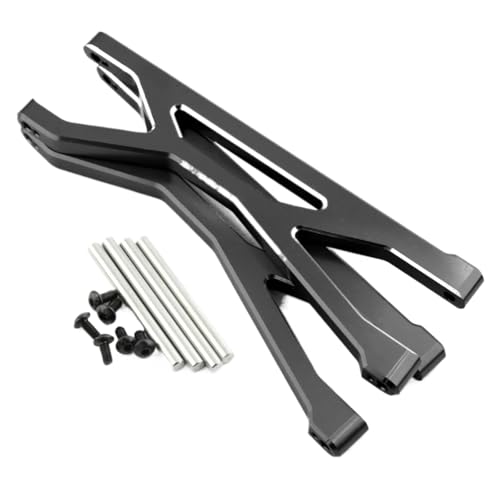 Für Traxxas Für X-Maxx 6S 8S 1/5 Upgrade Teile Zubehör 2 Stücke Metall Vorne Hinten Oberen Suspension Arm RC Für Monster Truck Fernbedienung RC Ersatzteile(Black) von GTFRUQAS