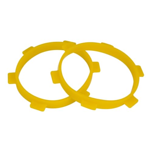 GTFRUQAS Für 1/8 Off Road Für Buggy 1/10 Off-Road Short-Course/Stadion Truck Rad Klebehilfe 2 Stück Reifenmontage Klebebänder Klebewerkzeug RC Ersatzteile(Yellow) von GTFRUQAS