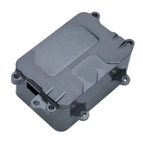 GTFRUQAS Für Axial Für SCX10 90046 90047 90022 90028 1/10 RC Crawler Auto Upgrade Teile Metall Elektronische Radio Empfänger Box RC Ersatzteile(Gray) von GTFRUQAS