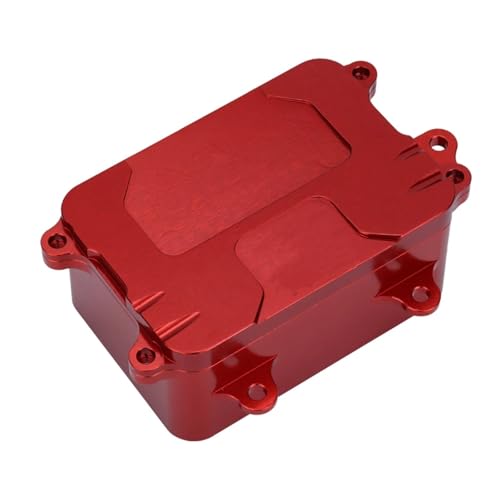 GTFRUQAS Für Axial Für SCX10 90046 90047 90022 90028 1/10 RC Crawler Auto Upgrade Teile Metall Elektronische Radio Empfänger Box RC Ersatzteile(Red) von GTFRUQAS