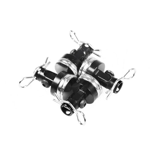 GTFRUQAS Für Axial Für SCX10 Für TRX4 D90 D110 Für HSP Drift Für Sakura Für Redcat 1/10 Karosseriepfosten Magnet Unsichtbare Festhalterung Mit Clip RC-Auto RC Ersatzteile(Black) von GTFRUQAS