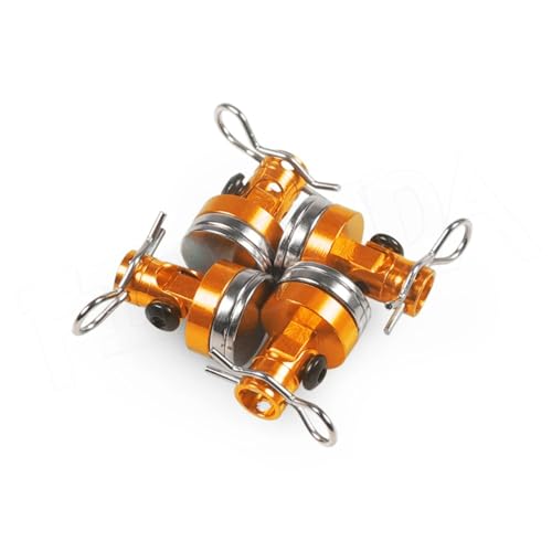 GTFRUQAS Für Axial Für SCX10 Für TRX4 D90 D110 Für HSP Drift Für Sakura Für Redcat 1/10 Karosseriepfosten Magnet Unsichtbare Festhalterung Mit Clip RC-Auto RC Ersatzteile(Gold) von GTFRUQAS