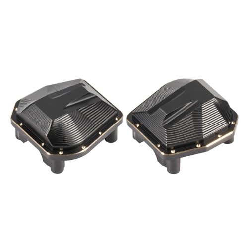 GTFRUQAS Für Axial Für SCX10 PRO 1/10 33g Schwarz Messing Diff Abdeckung Vorne Hinterachse Differential Abdeckungen Skala Comp Crawler Für Chassis Upgrade RC Ersatzteile(2pcs) von GTFRUQAS