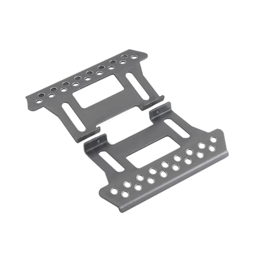 GTFRUQAS Für Axial Für SCX10 TF2 Für RGT 86100 1/10 Seitenplatten Metallfußpedal RC Crawler Upgrade Teile Ersatzzubehör RC Ersatzteile(Gray) von GTFRUQAS