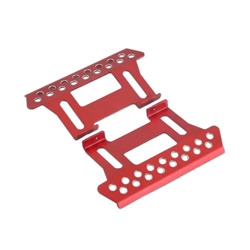 GTFRUQAS Für Axial Für SCX10 TF2 Für RGT 86100 1/10 Seitenplatten Metallfußpedal RC Crawler Upgrade Teile Ersatzzubehör RC Ersatzteile(Red) von GTFRUQAS