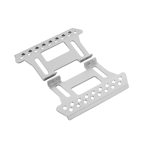 GTFRUQAS Für Axial Für SCX10 TF2 Für RGT 86100 1/10 Seitenplatten Metallfußpedal RC Crawler Upgrade Teile Ersatzzubehör RC Ersatzteile(Silver) von GTFRUQAS