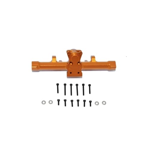 GTFRUQAS Für Axial Für SCX24 Für DEADBOLT-AXI90081 AXI00002 AXI31610 1/24 4WD Für Klettern Auto Metall Aluminium Legierung Hinten Getriebe RC Auto Teile RC Ersatzteile(Orange) von GTFRUQAS