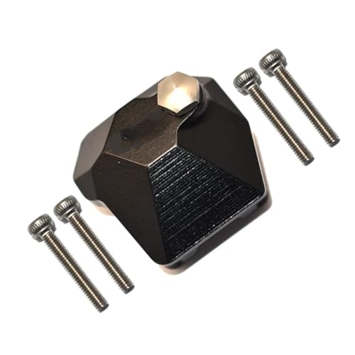 GTFRUQAS Für Axial Für Scx10 III Axi03007 1/10 Axi232026 Teile Metall Achse Getriebe Abdeckung RC Modell Auto Crawler Upgrade Zubehör Teile RC Ersatzteile(Black) von GTFRUQAS