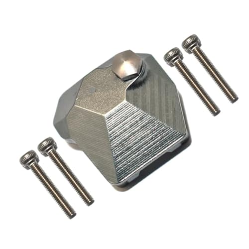 GTFRUQAS Für Axial Für Scx10 III Axi03007 1/10 Axi232026 Teile Metall Achse Getriebe Abdeckung RC Modell Auto Crawler Upgrade Zubehör Teile RC Ersatzteile(Gray) von GTFRUQAS