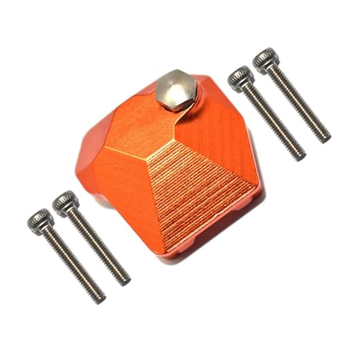 GTFRUQAS Für Axial Für Scx10 III Axi03007 1/10 Axi232026 Teile Metall Achse Getriebe Abdeckung RC Modell Auto Crawler Upgrade Zubehör Teile RC Ersatzteile(Orange) von GTFRUQAS