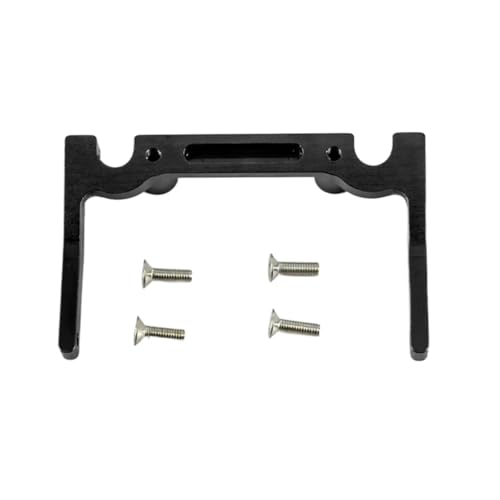 GTFRUQAS Für Axial Für Scx10 Upgrades Teile Für 1/10 Metallic Aluminium Elektronische Box Montieren Balken Achse Links Körper Für Chassis Rc Auto Zubehör RC Ersatzteile(Black) von GTFRUQAS