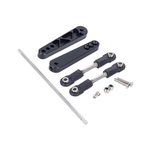 GTFRUQAS Für Axial Für Wraith RR10 90048 90053 1/10 1Set Metall Hinten Stabilisator Anti-Kipp-Stange Kit RC Crawler Auto Teile DIY RC Ersatzteile(Black) von GTFRUQAS