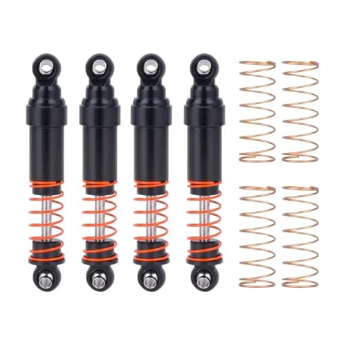 GTFRUQAS Für Bronco Für Defender Für TRX4 1/18 52MM Aluminium Legierung Big Bore Schocks Absorber Öl Dämpfer RC Crawler MUpgrade RC Ersatzteile(Black,4pcs) von GTFRUQAS