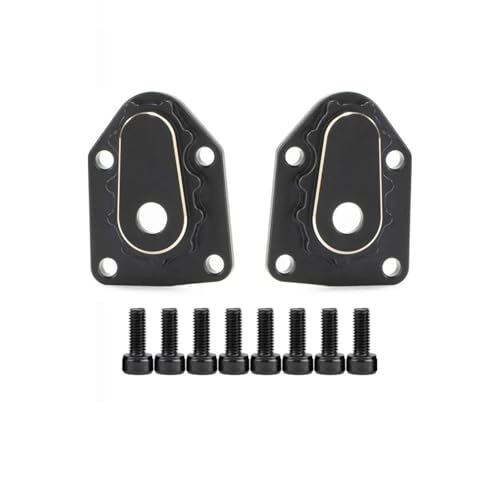 GTFRUQAS Für Capra Für Buggy Für Axial UTB18 1/18 Upgrade Schwarz Messing Gewichte Achse Portal Abdeckung Lenkung C-Hub Für Unlimited Trail RC Crawler RC Ersatzteile(Portal Box Cover) von GTFRUQAS