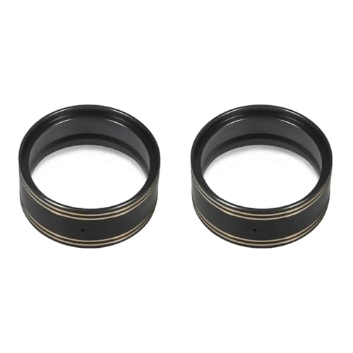 GTFRUQAS Für Element Für Enduro Für Axial Für SCX10 Pro Für TRX4 VS4-10 TF2 95g Messing Interne Beadlock Klemmringe Für 1,9 "Rad Felgen RC Crawler RC Ersatzteile(Black,2pcs) von GTFRUQAS