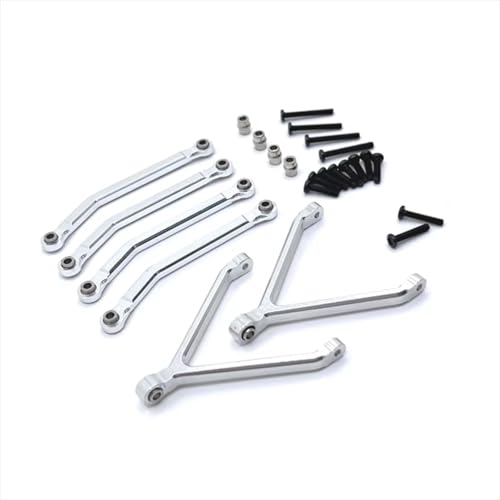 GTFRUQAS Für FMS 1/24 Für Xiaoqi Für FCX24 Metall Upgrade Zubehör Umrüstung Für Chassis Achse Feste Verbindung RC Auto Ersatz Teile RC Ersatzteile(Silver) von GTFRUQAS