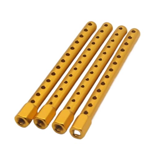 GTFRUQAS Für HSP 102037 122037 1/10 Tuningteile Für 94102 94122 94103 94123 Aluminium-Auto-Shell-Säulenkörperhalterungen 02010 4 STÜCKE RC Ersatzteile(Yellow) von GTFRUQAS