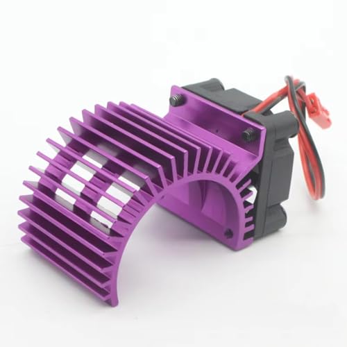 GTFRUQAS Für HSP 7014 RC Modell Auto Bürstenlosen Motor Kühlkörper Lüfter Kühlung 550 540 Größe RS540 Kühlkörper Abdeckung Elektrische Motor RC Ersatzteile(Purple) von GTFRUQAS