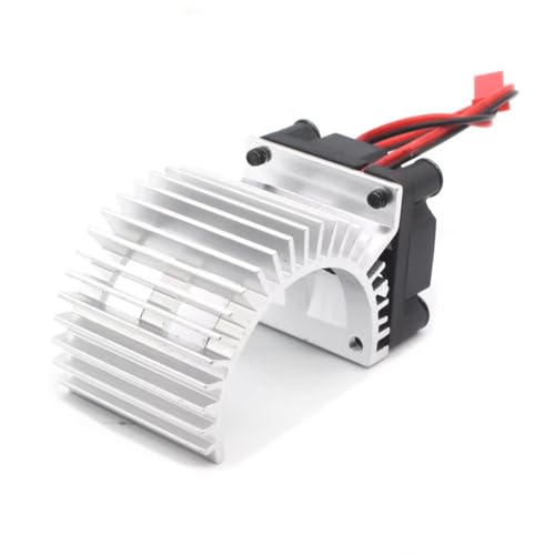GTFRUQAS Für HSP 7014 RC Modell Auto Bürstenlosen Motor Kühlkörper Lüfter Kühlung 550 540 Größe RS540 Kühlkörper Abdeckung Elektrische Motor RC Ersatzteile(Silver) von GTFRUQAS