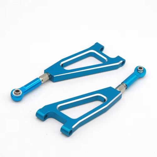 GTFRUQAS Für HSP 860002 1/8 RC Auto Upgrade Teile 60004N Aluminium Legierung Metall Front Upper Suspension Arm Off Road Monster Truck Für Nitro RC Ersatzteile(Blue) von GTFRUQAS
