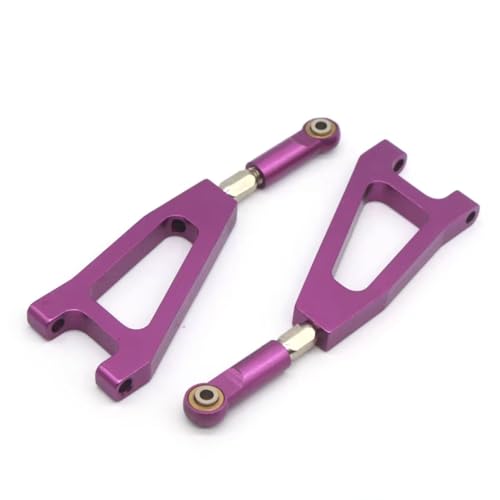 GTFRUQAS Für HSP 860002 1/8 RC Auto Upgrade Teile 60004N Aluminium Legierung Metall Front Upper Suspension Arm Off Road Monster Truck Für Nitro RC Ersatzteile(Purple) von GTFRUQAS