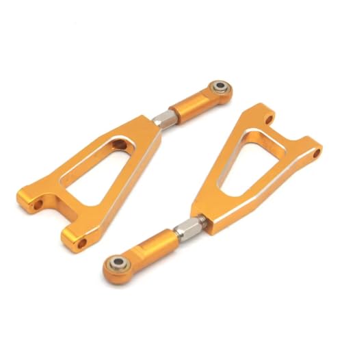 GTFRUQAS Für HSP 860002 1/8 RC Auto Upgrade Teile 60004N Aluminium Legierung Metall Front Upper Suspension Arm Off Road Monster Truck Für Nitro RC Ersatzteile(Yellow) von GTFRUQAS