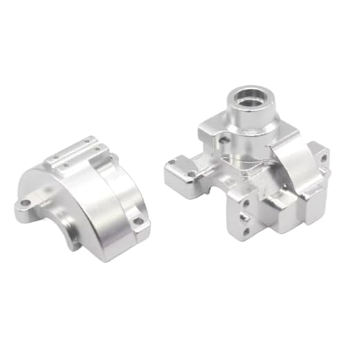 GTFRUQAS Für HSP 94111 94123 94107 1/10 RC Auto Upgrade Teile 102075 Aluminium Getriebe Box Mit Schrauben Zubehör RC Ersatzteile(Silver) von GTFRUQAS