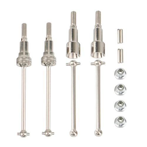 GTFRUQAS Für Haiboxing Für HBX 16889 16889A 16890 16890A SG1601 SG1602 M16015 1/16 Vorne Und Hinten Antriebswelle Antriebswelle RC Auto Teile RC Ersatzteile(Silver) von GTFRUQAS