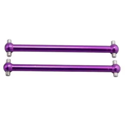 GTFRUQAS Für Himoto E18 1/18 Rc Auto-LKW Für Buggy On-Road Verbesserte Hop-up-Teile 2 Stück Für Universal 51mm Angetriebener Dogbone M608 23608 RC Ersatzteile(Purple) von GTFRUQAS