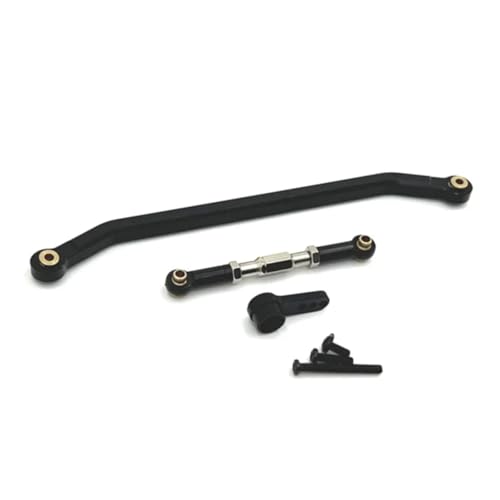 GTFRUQAS Für MN128 Für MN86 MN86S MN86K MN86KS Für MN Für G500 1/12 RC Crawler Auto Upgrade Teile Metall Lenkung Link Stange Zugstange Und Servo Arm RC Ersatzteile(Black) von GTFRUQAS