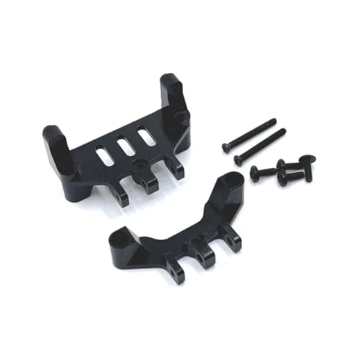 Für MN128 MN86 MN86S MN86K MN86KS 1/12 RC Crawler Auto Upgrade Teile Zubehör Metall Vorder- Und Hinterachse Getriebe Set RC Ersatzteile(Black) von GTFRUQAS