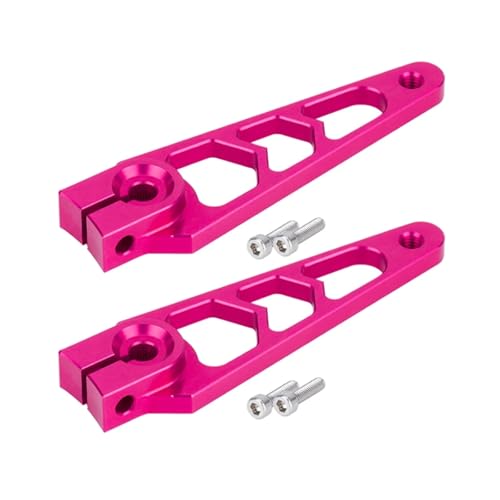 GTFRUQAS Für Protek Für Savox Für Futaba 7075-T6 1/10 Aluminium 25T Servo Horn Arm | 40mm (1,57") CNC-gefrästes Upgrade Servo RC Crawler RC Ersatzteile(Pink,2pcs) von GTFRUQAS