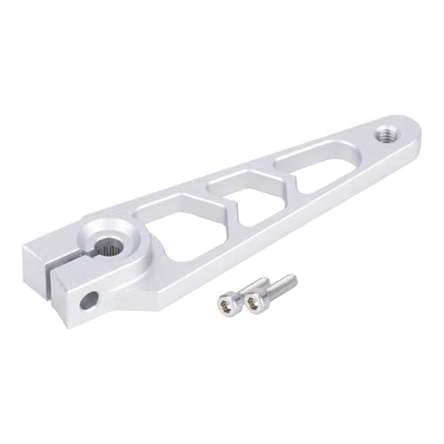 GTFRUQAS Für Protek Für Savox Für Futaba 7075-T6 1/10 Aluminium 25T Servo Horn Arm | 40mm (1,57") CNC-gefrästes Upgrade Servo RC Crawler RC Ersatzteile(Silver,1pcs) von GTFRUQAS